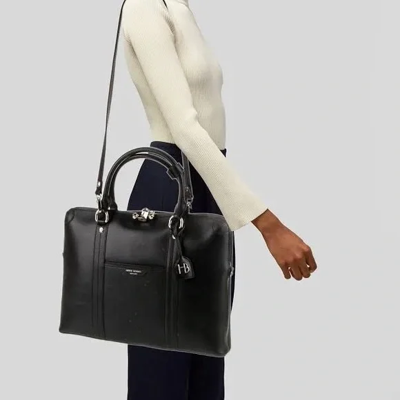 NEW Henri Bendel Noho Pebbled Briefcase - Picture 11 of 11